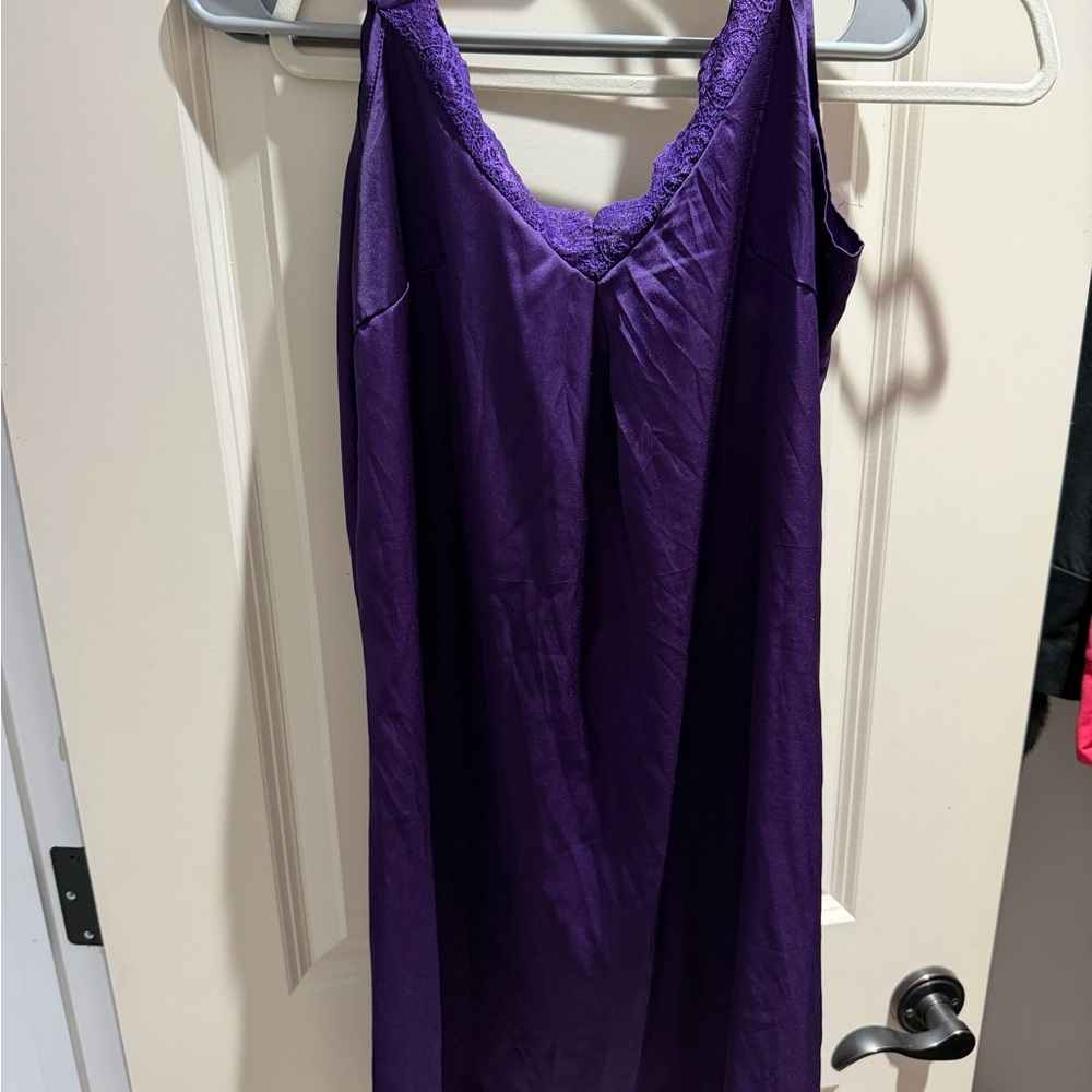 Victoria's Secret Deep Purple Chemise with Lace